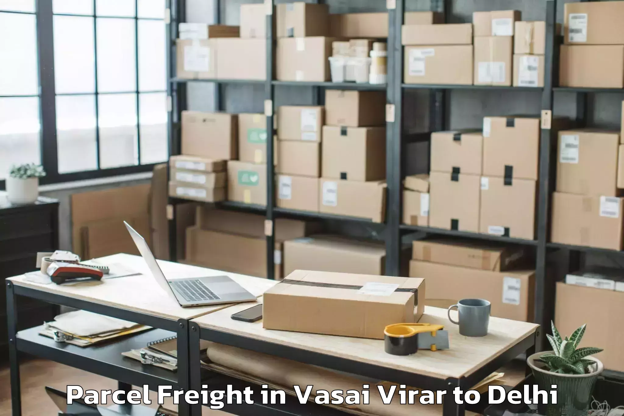 Hassle-Free Vasai Virar to City Centre Mall Dwarka Parcel Freight